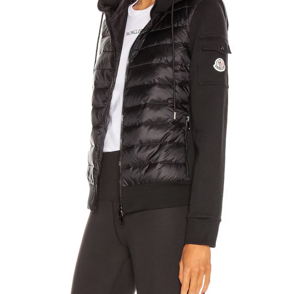 Moncler Women's Black Quilted Hybrid Jacket